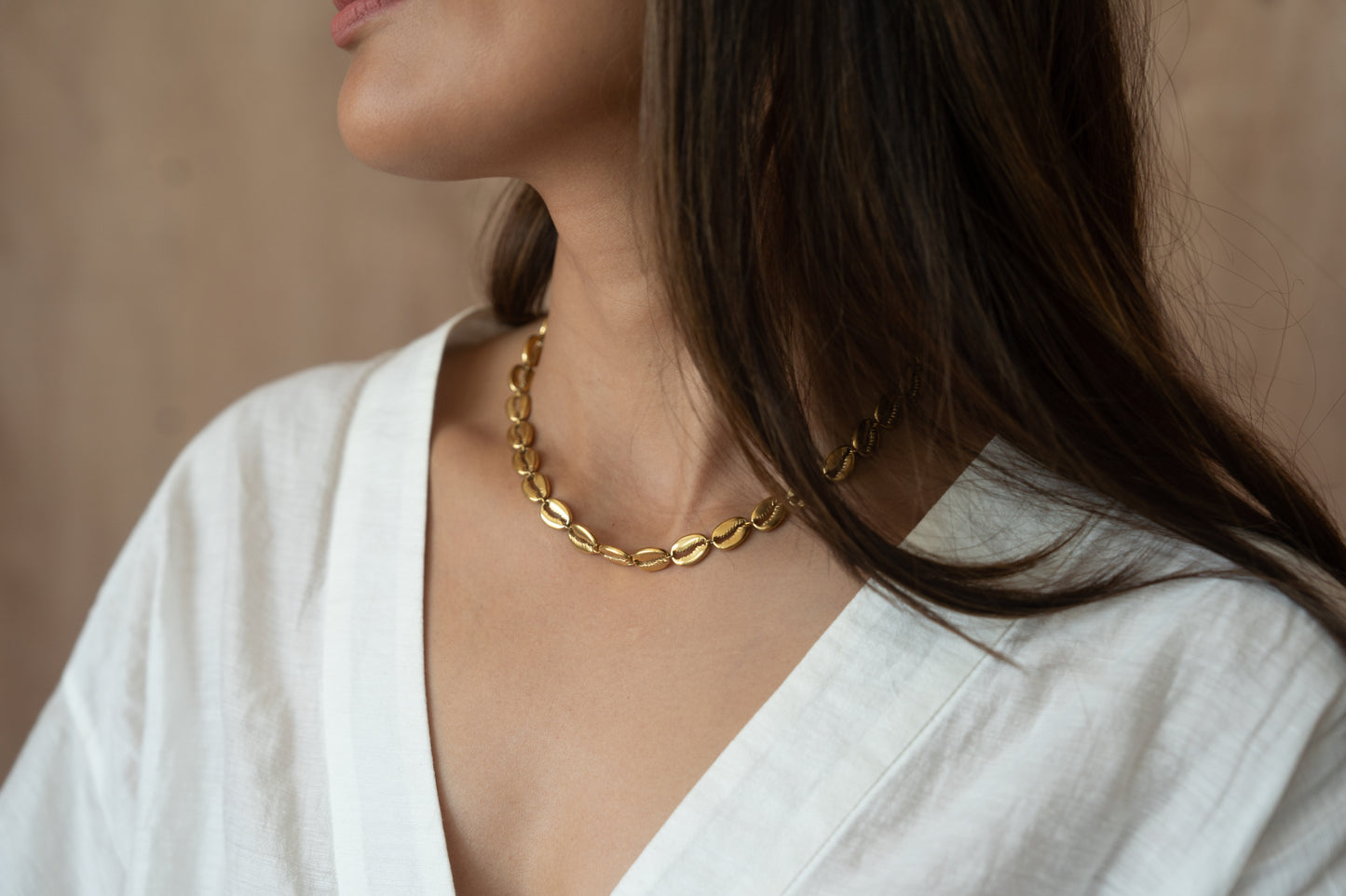 Golden Shell Necklace