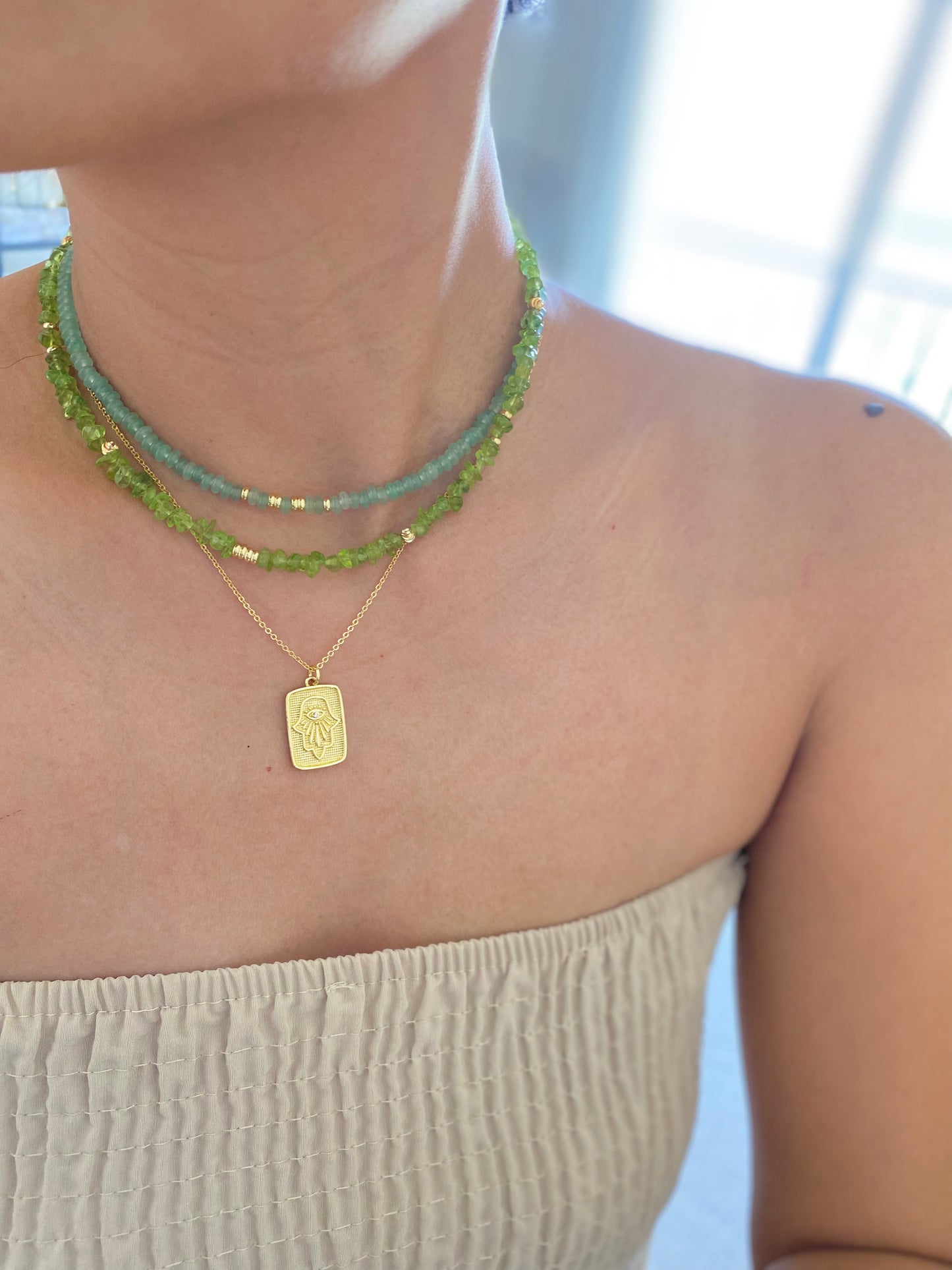 Green Aventurine Choker Necklace