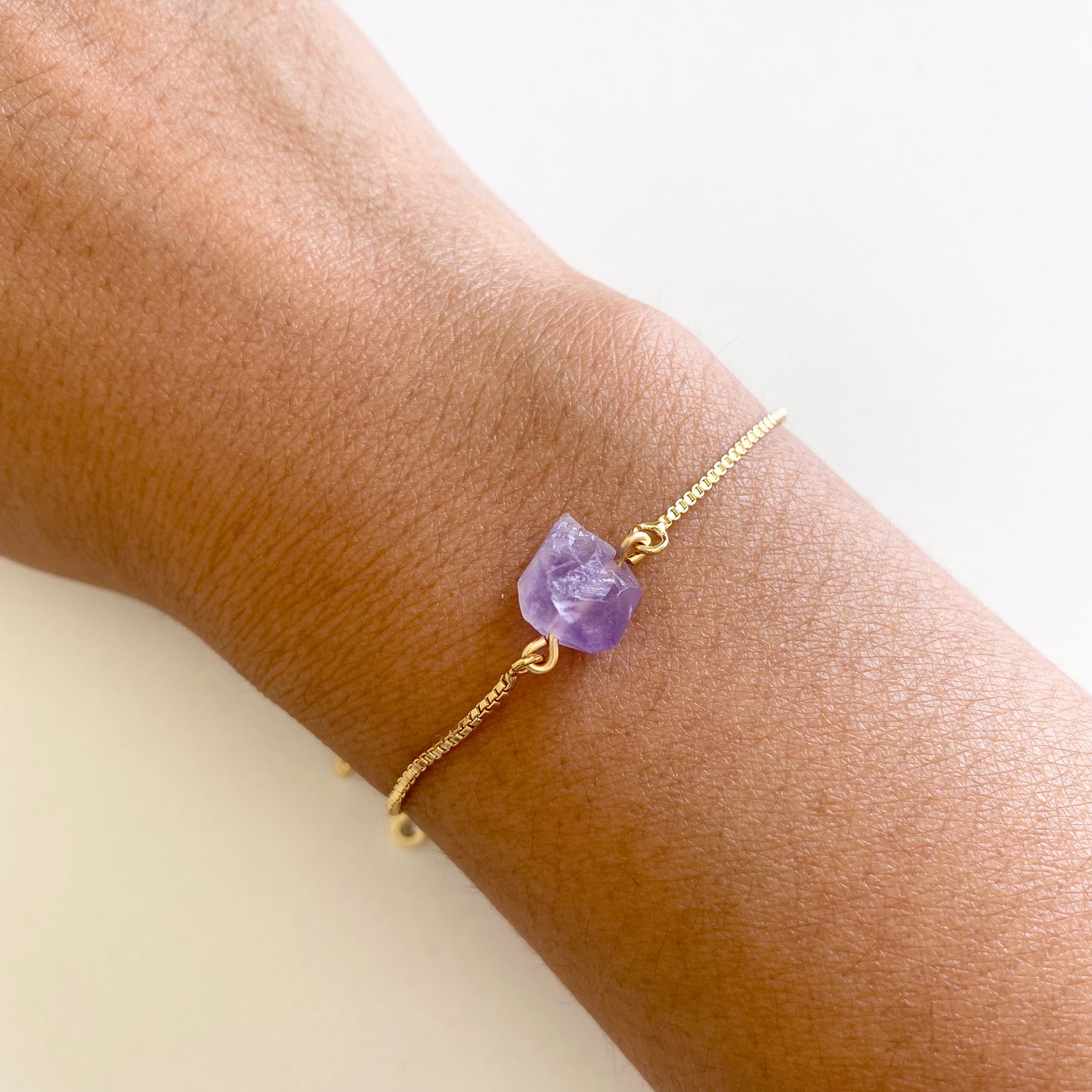 Raw Amethyst Bracelet