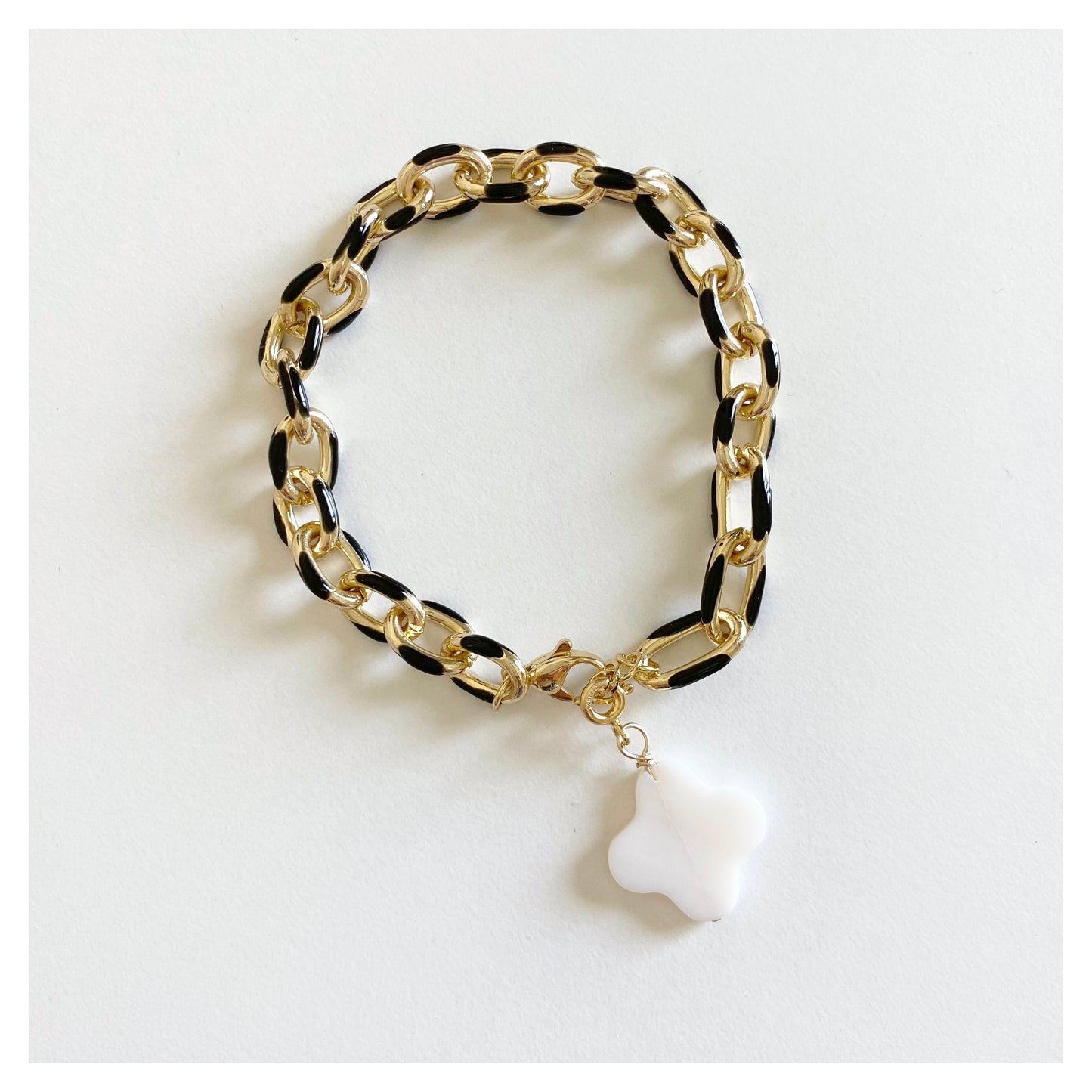 Black Chunky Chain Bracelet