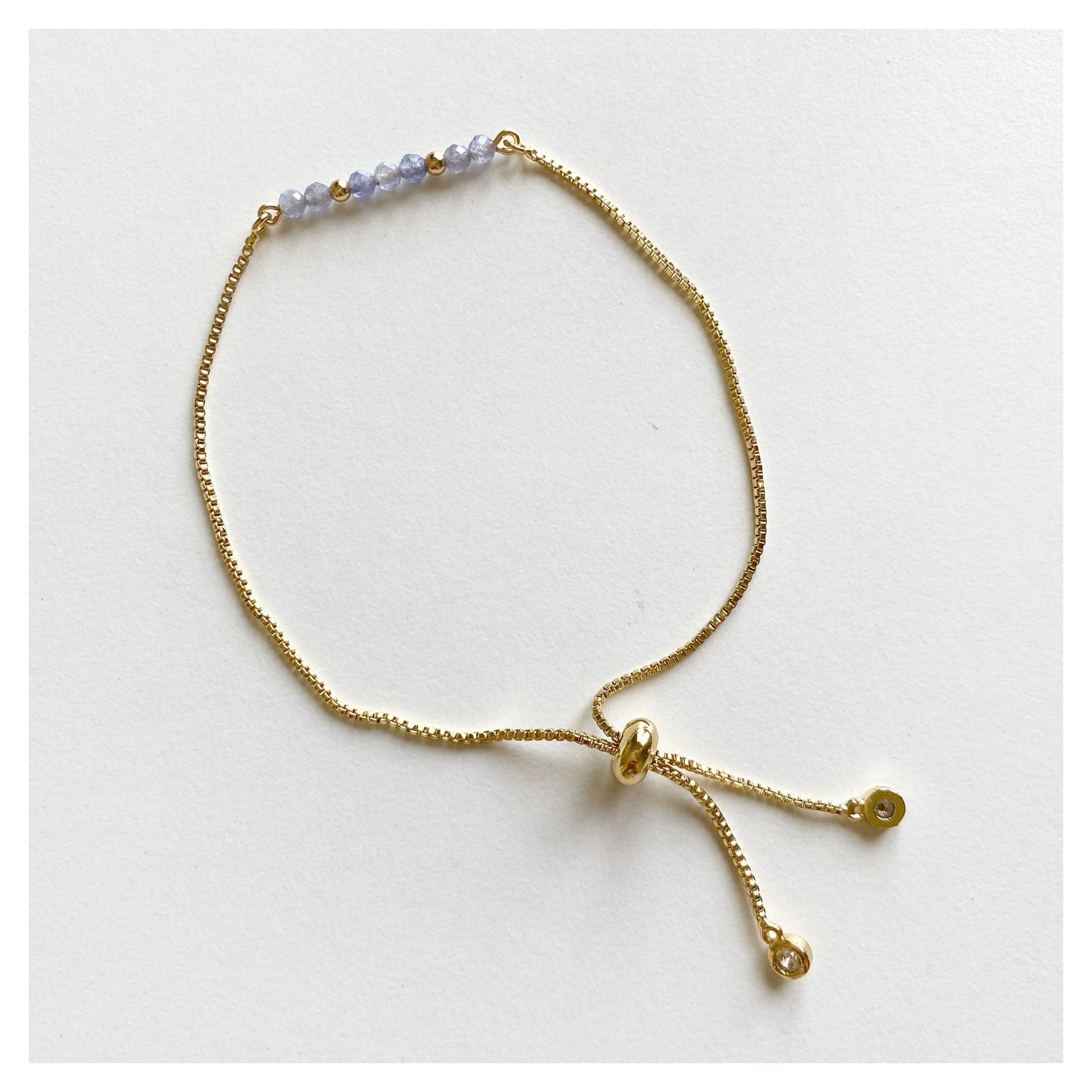Tanzanite Adjustable Bracelet