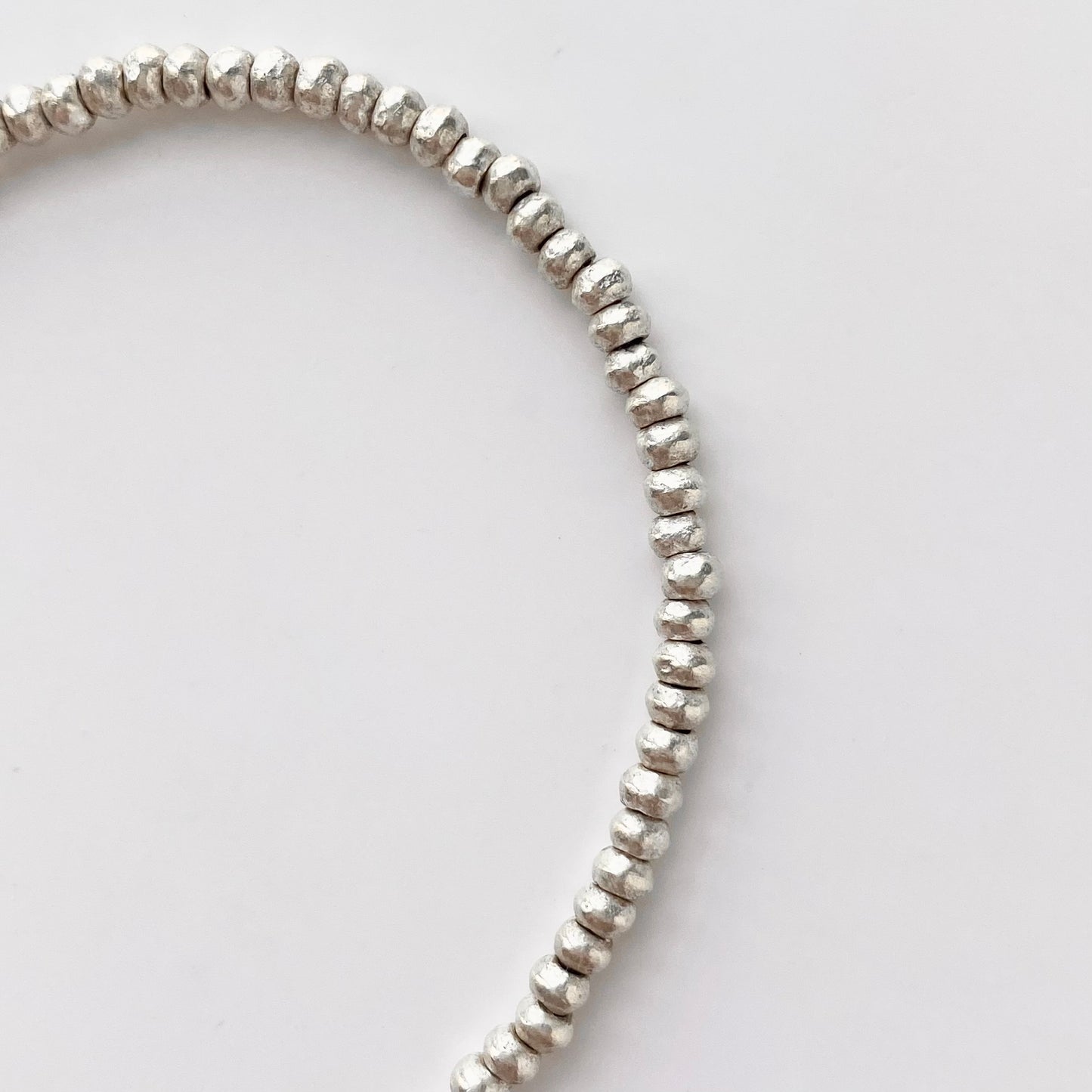 925 Silver Seed Bead Bracelet