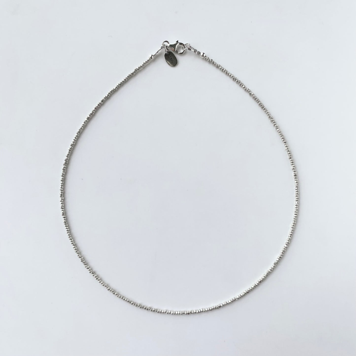 925 Silver Delicate Bead Necklace