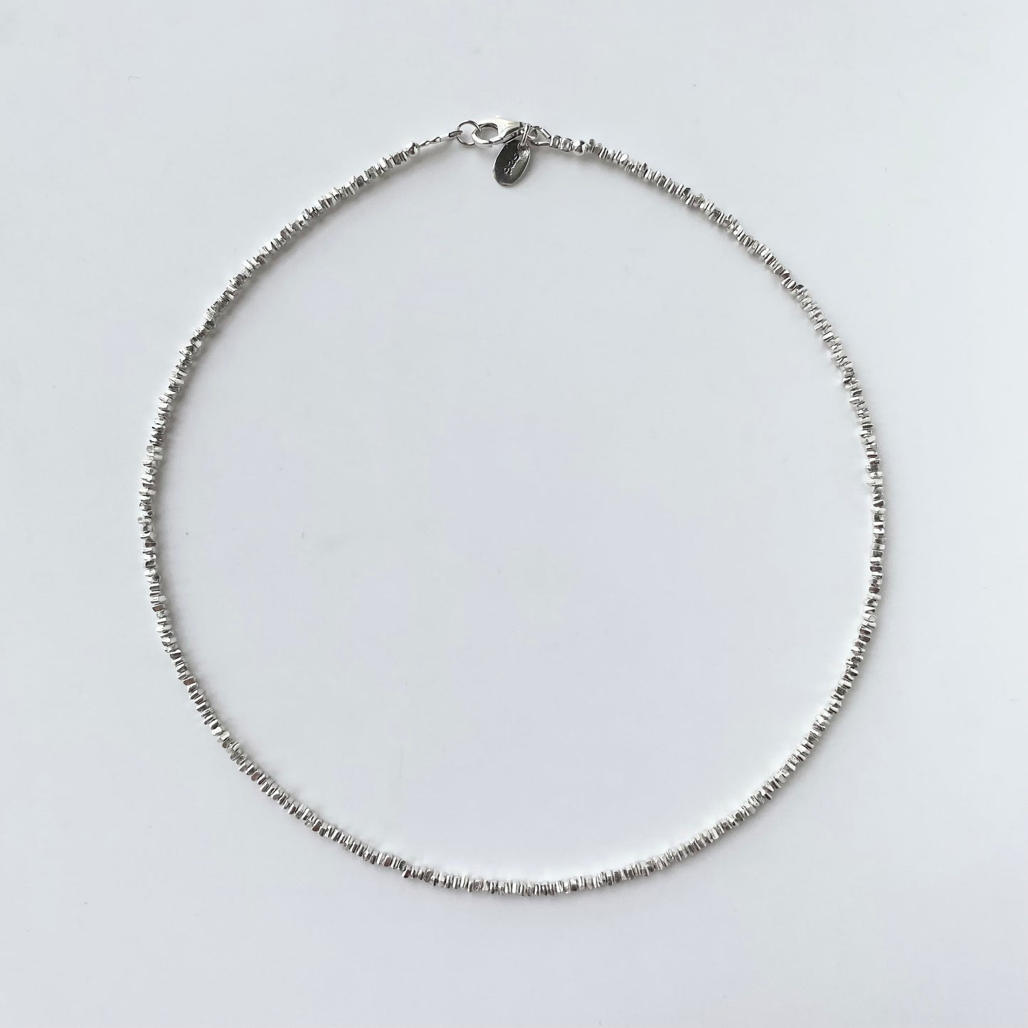 925 Silver Chip Bead Necklace