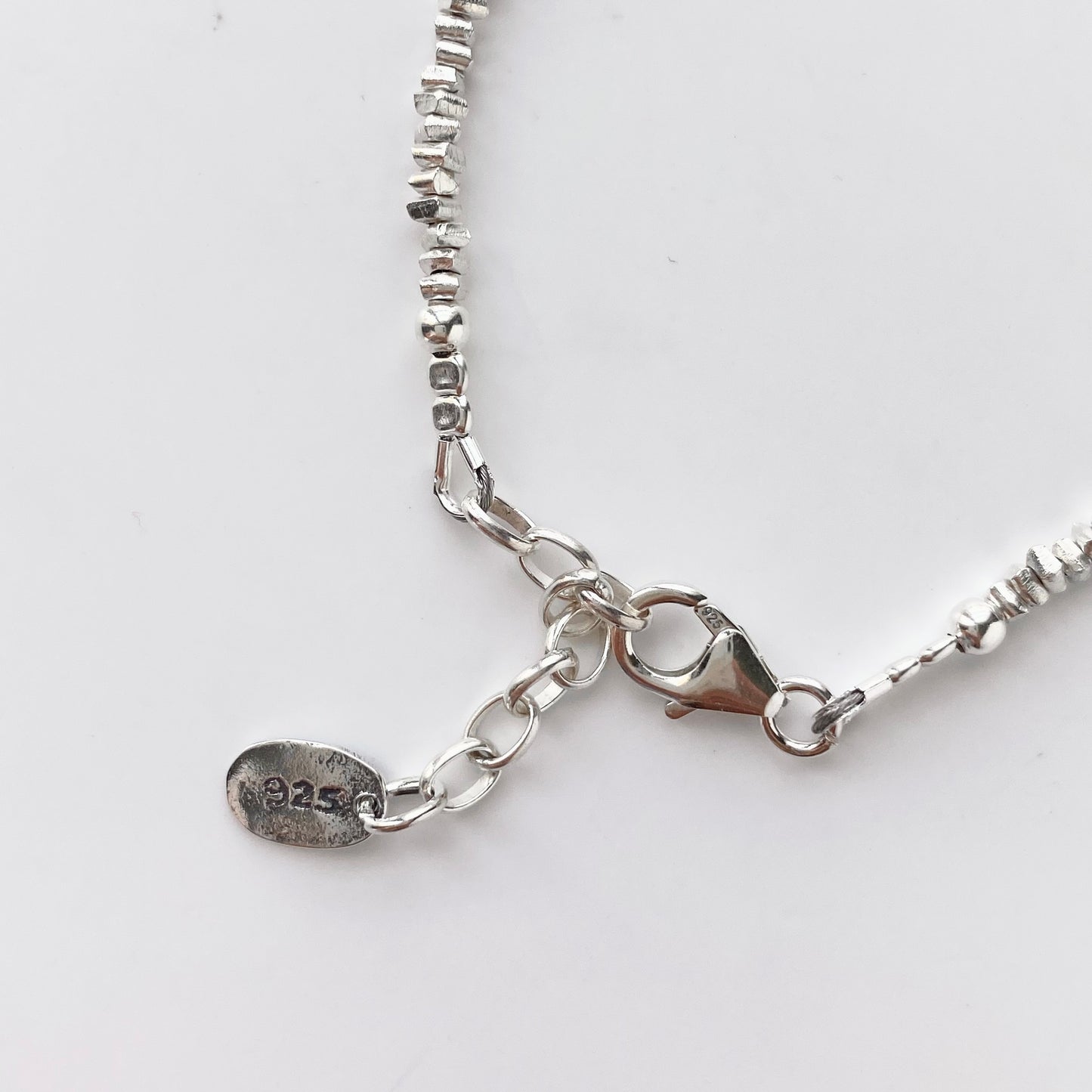 925 Silver Chip Bead Bracelet