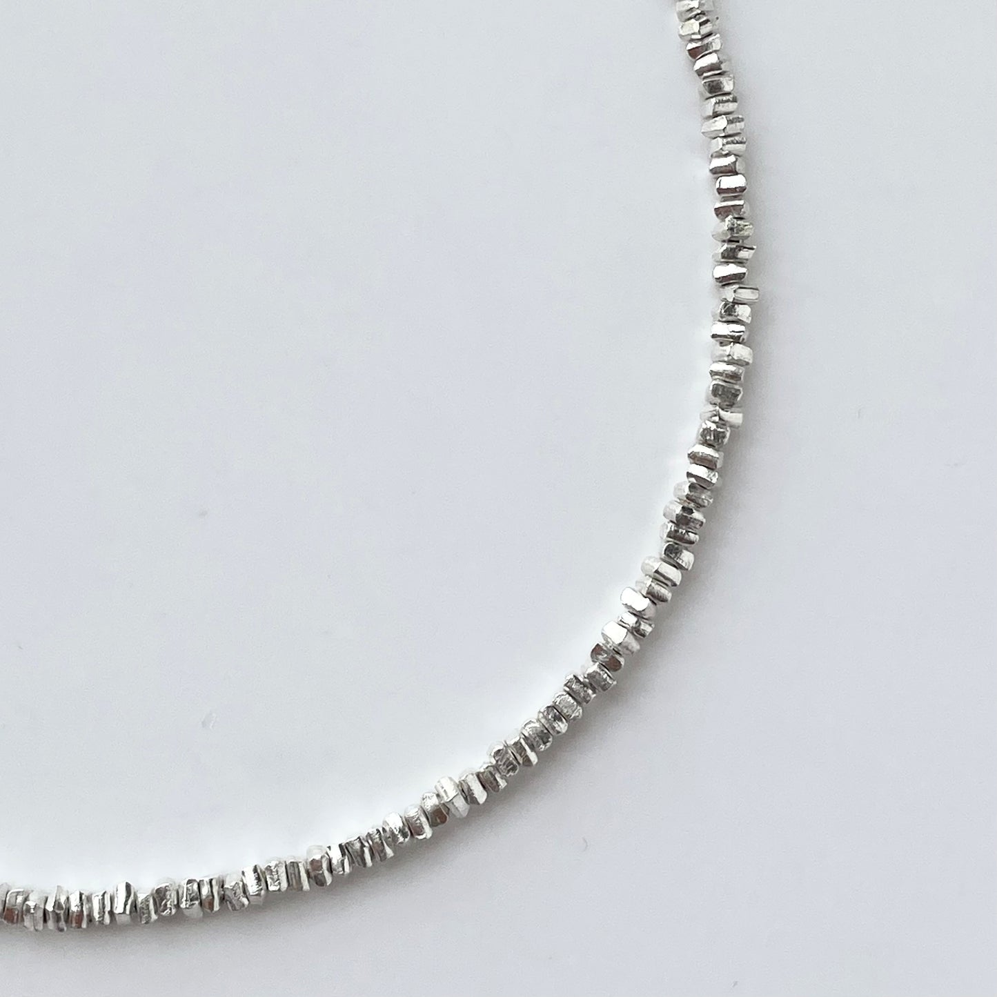 925 Silver Chip Bead Necklace