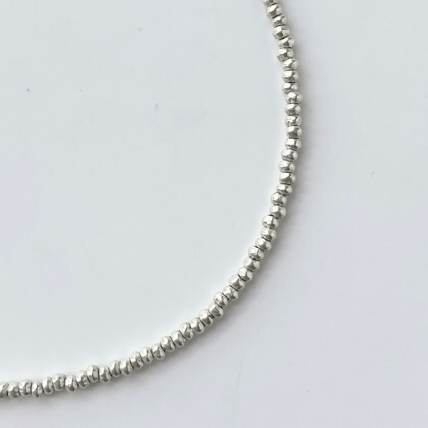 925 Silver Seed Bead Necklace