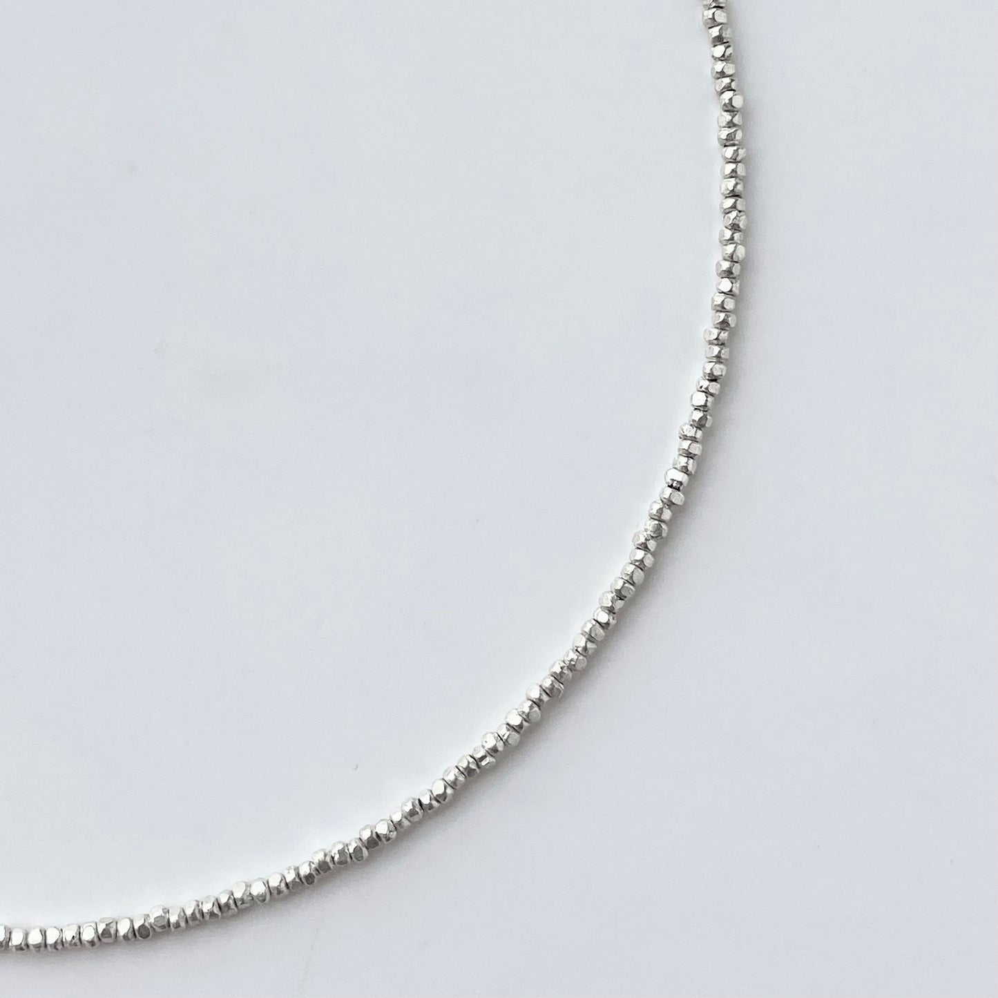 925 Silver Delicate Bead Necklace