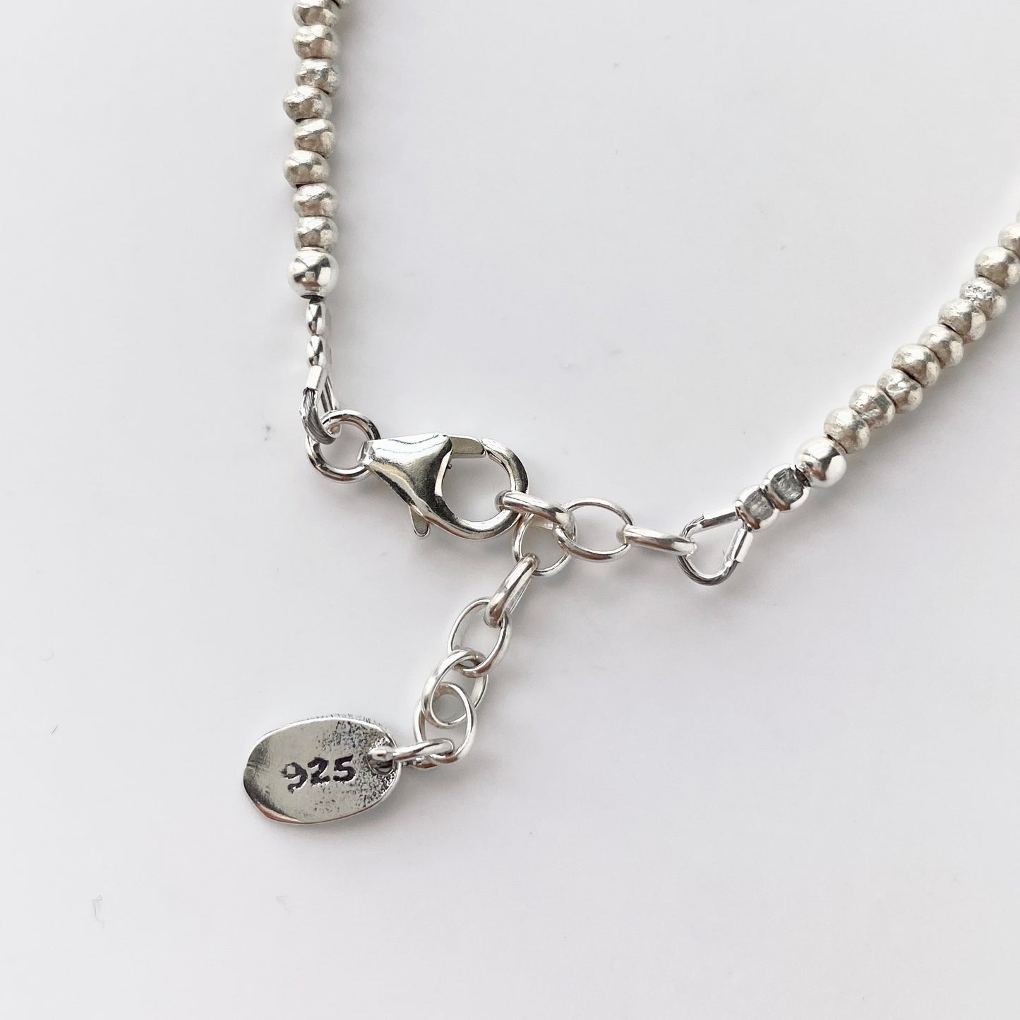 925 Silver Seed Bead Bracelet