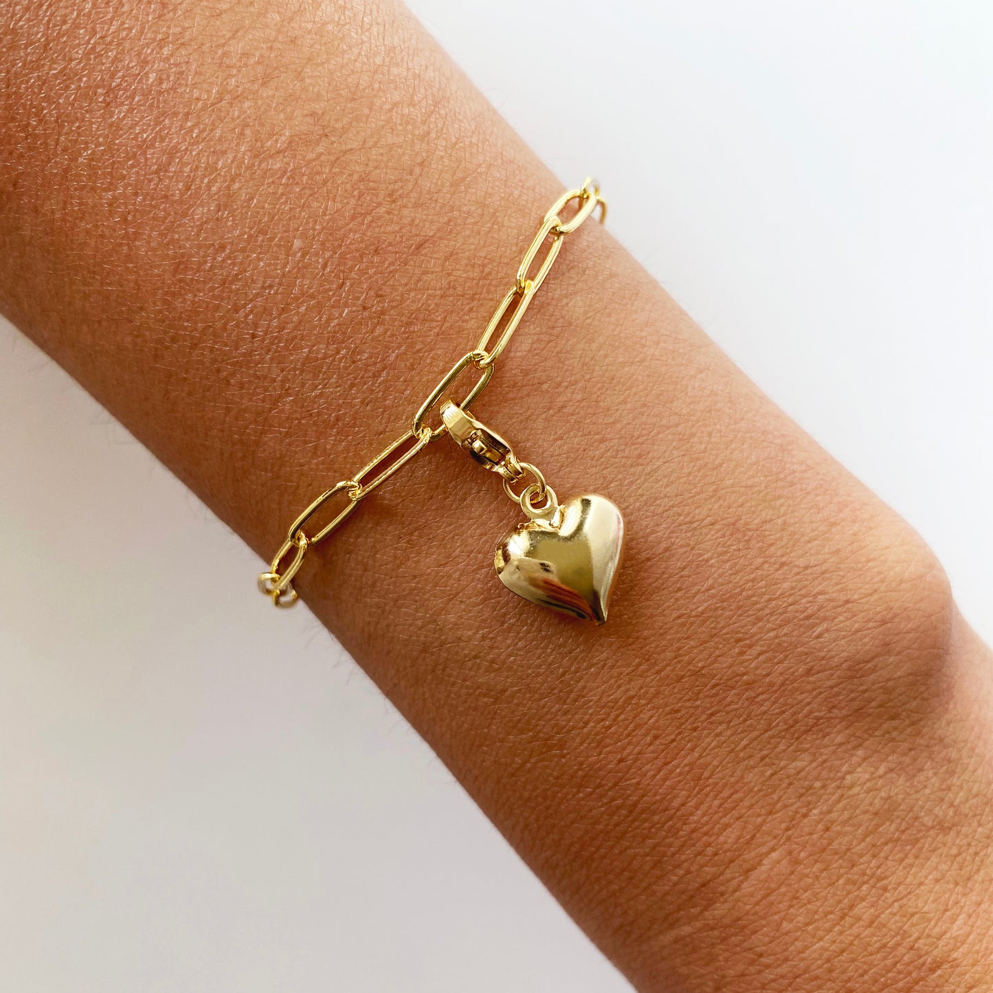 Small Bubble Heart Charm