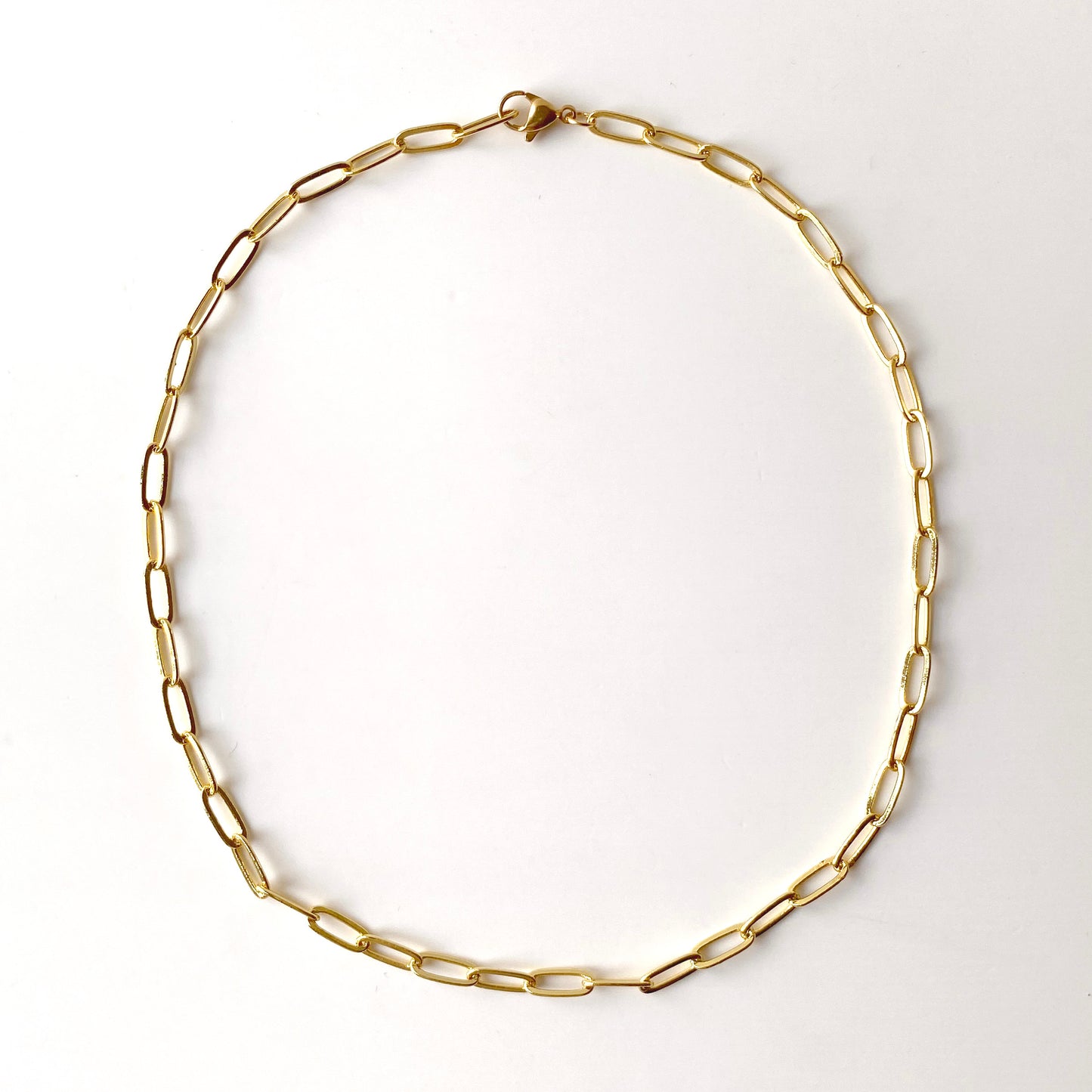 Large Paperclip Chain Necklace