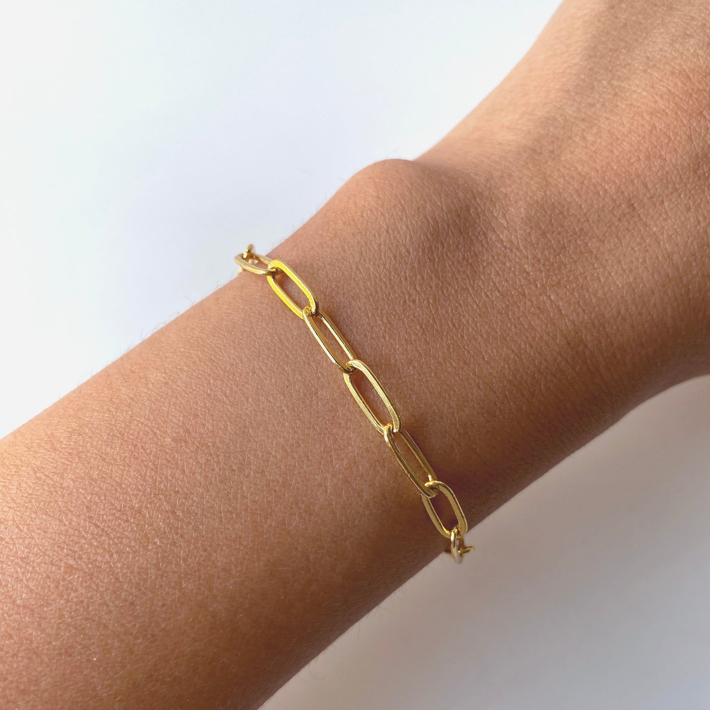 Large Paperclip Chain Bracelet