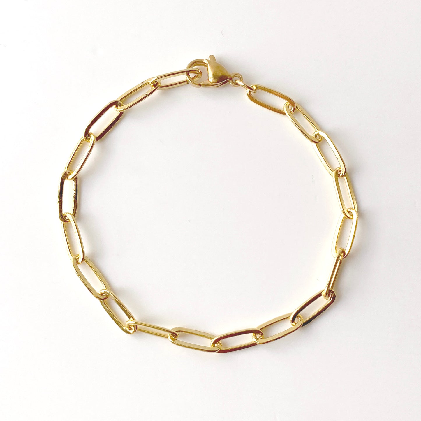 Large Paperclip Chain Bracelet