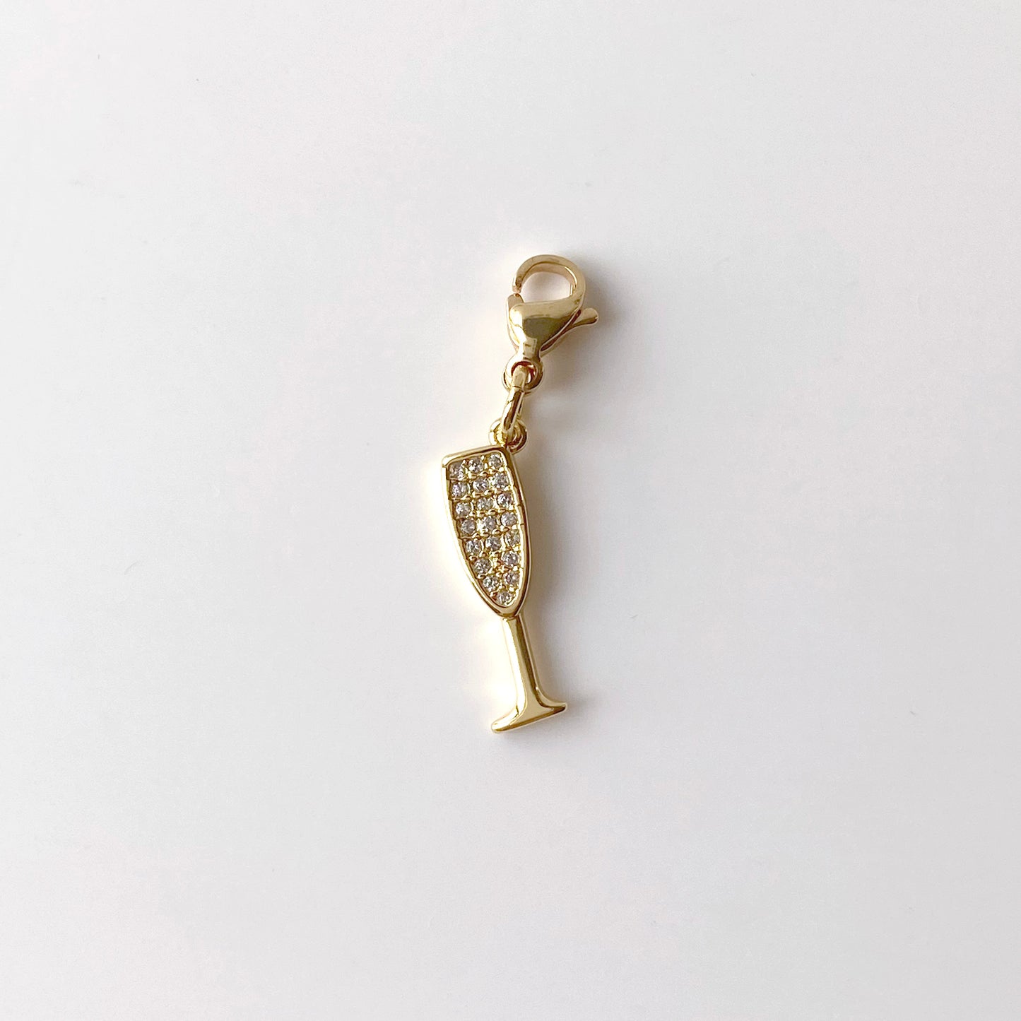 Sparkling Wine Glass Charm