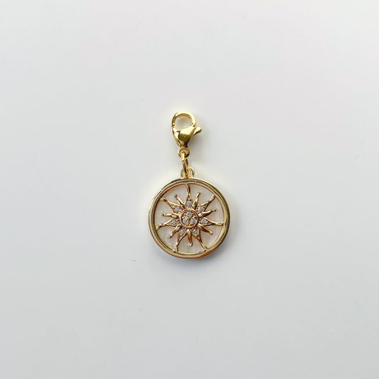 Mother of Pearl Sun Charm
