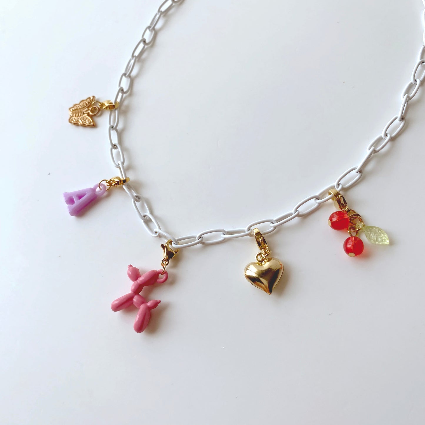 Colorful Enamel Chain Necklace