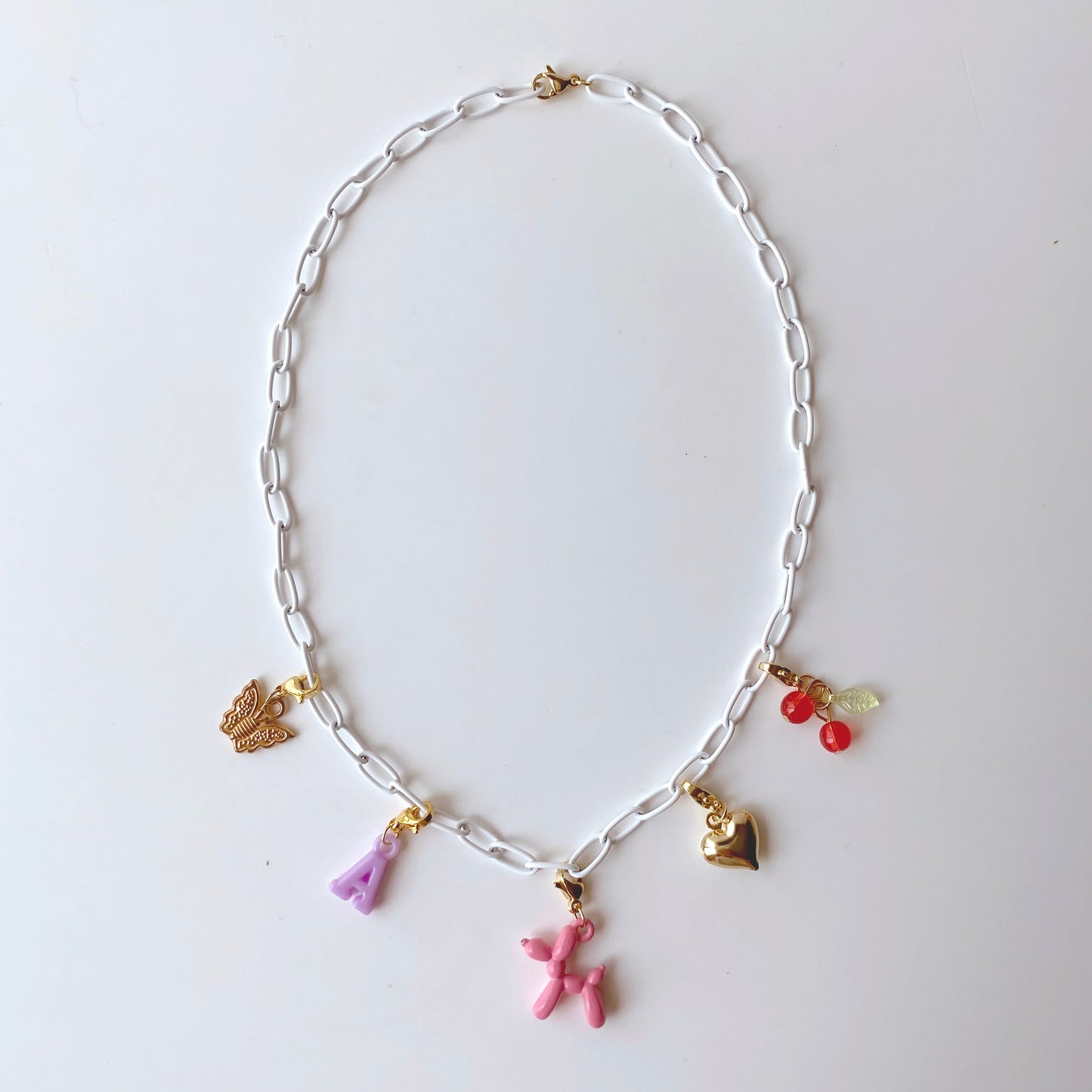 Colorful Enamel Chain Necklace