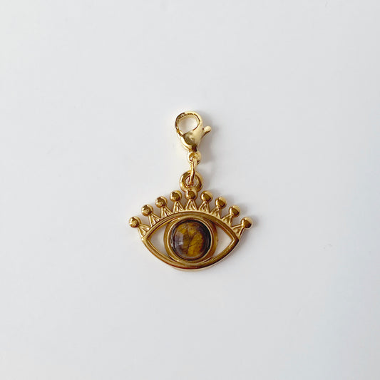 Tiger´s Eye Evil Eye Charm