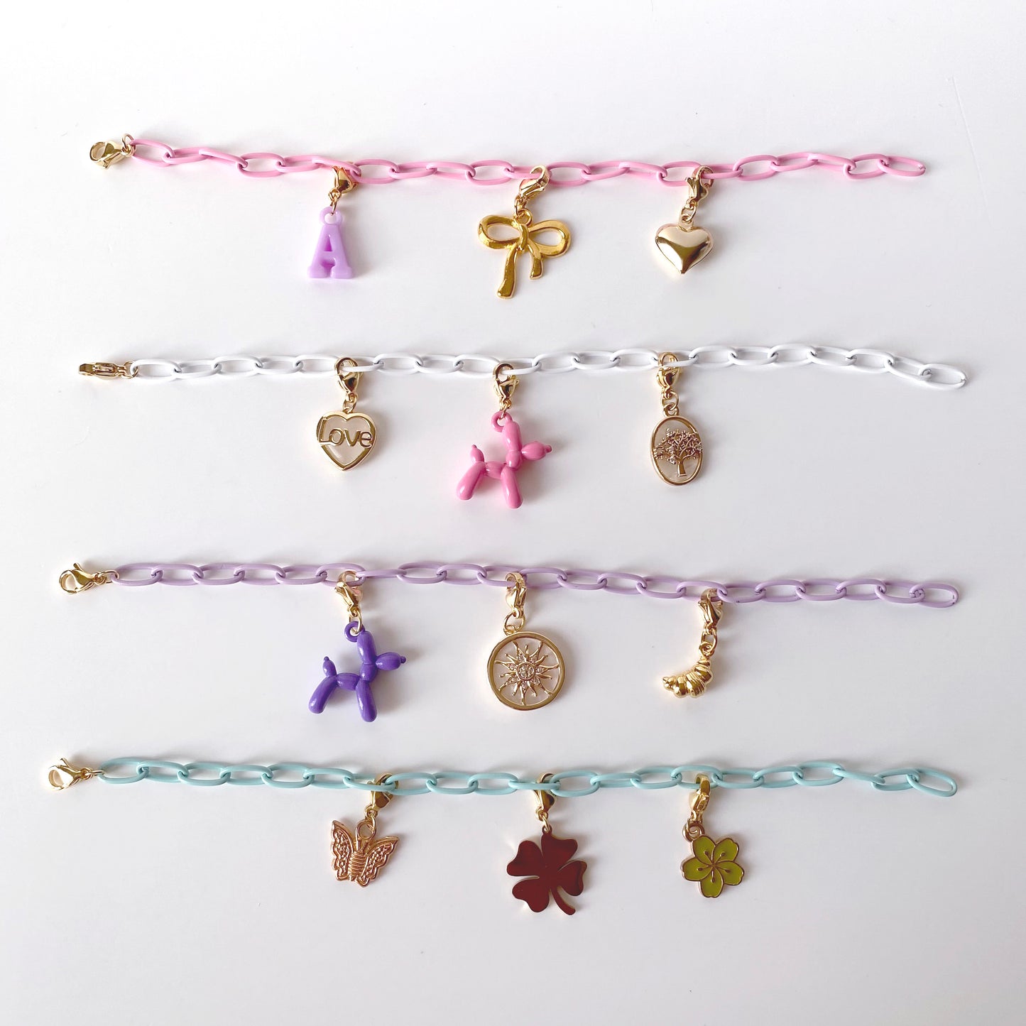 Colorful Enamel Chain Bracelet