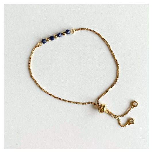 Sapphire Adjustable Bracelet