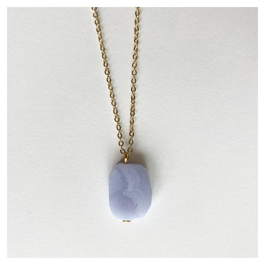 Blue Lace Agate Necklace